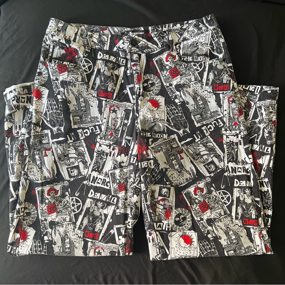 Dolls Kill - Concert In Hell Wide Leg Pants